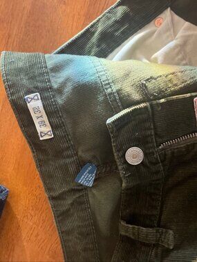 Polo Ralph Lauren Boot Cut Corduroy Pants Olive Green 38x32